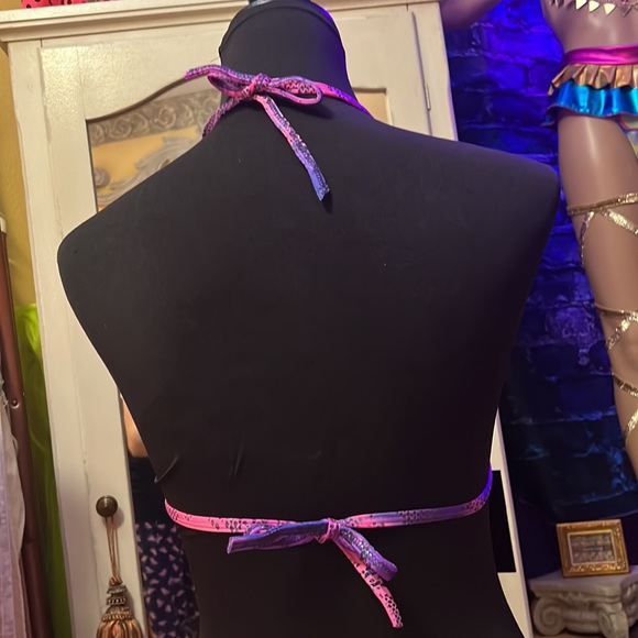 NWT Caged Faux snake print Rave Top - Picture 9 of 12